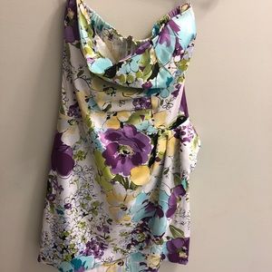 Floral strapless dress- super cute and comfy